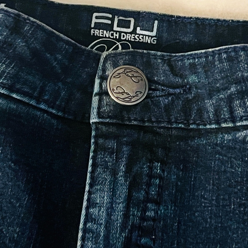 🔴 CLEARANCE🔖 FRENCH DRESSING 👖 RHINESTONE OLIVIA FLARE STRETCH JEANS Women’s 10 - Picture 8 of 14